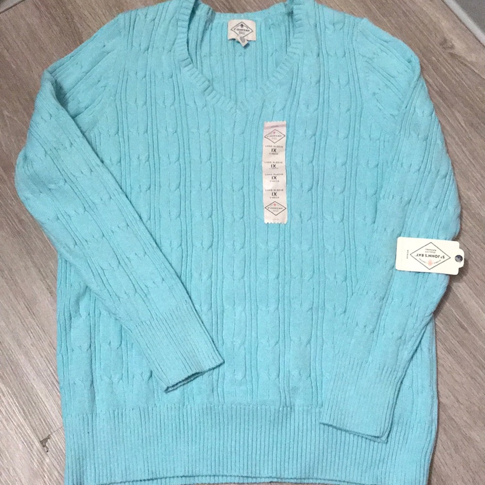 St Johns Bay light blue sweater